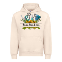 Sandshell customize nail tools with sunflower preview Urban Hoodie - BarkalooDesign