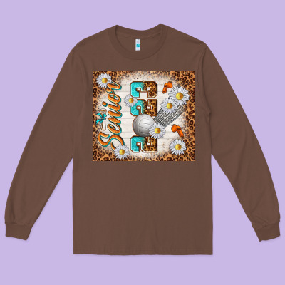 Senior 2023 Volleyball Long Sleeve Tee Designed By Tumblerdesignbyshophia