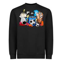 Black Soccer Coffee Cups Heavyweight Sweatshirt - FaDigitalArtStudio