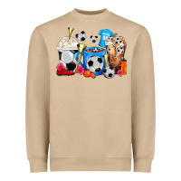Soccer Coffee Cups Heavyweight Sweatshirt | Teevron