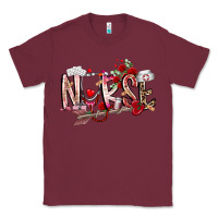Burgundy nurse valentines day Classic Tee - RacoonDesign