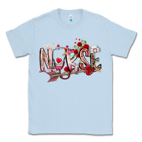 Dusty Blue nurse valentines day Classic Tee - RacoonDesign
