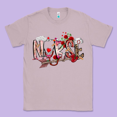 Nurse Valentines Day Classic Tee Designed By Racoondesign