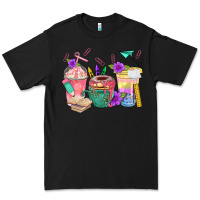 Black School Girl Coffee Cup Bbs Premium Tee - BundleAndBundleShop