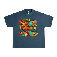 Midnight Navy Pharmacist pumpkin Urban Heavy Tee - NancyCooperArtShop