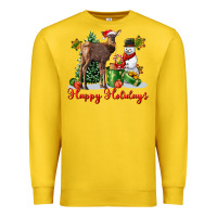 Lemon happy holidays baby deer Premium Sweatshirt - LillyAllenDesigns