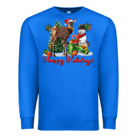 Happy Holidays Baby Deer Premium Sweatshirt | Teevron