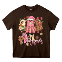 Chocolate Brown pantasmas christmas mexican conchas ghosts Heavy Core Tee - MaliasSmallBusiness