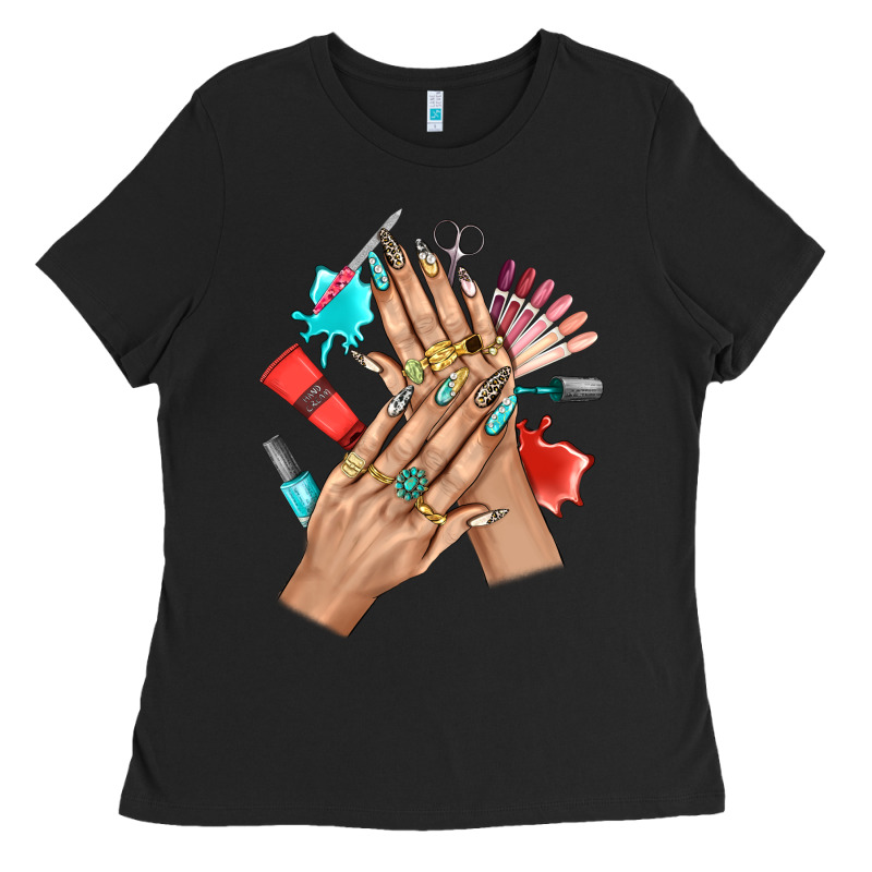 Western Nail Art With Nail Material Bbs Ladies Tee by BundleAndBundleShop | Teevron
