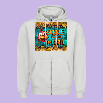 Gooble Til You Wobble Tumbler Zipper Hoodie Designed By Bundleandbundleshop