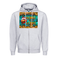 Heather Grey gooble til you wobble tumbler Zipper Hoodie - BundleAndBundleShop