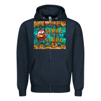 Navy gooble til you wobble tumbler Zipper Hoodie - BundleAndBundleShop