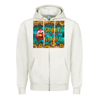 Oatmeal Heather gooble til you wobble tumbler Zipper Hoodie - BundleAndBundleShop