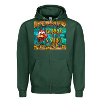 Sports Green gooble til you wobble tumbler Zipper Hoodie - BundleAndBundleShop