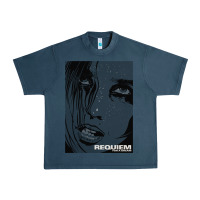 Midnight Navy requiem for a dream black transparent Urban Heavy Tee - tuanDangUi