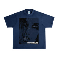 Navy requiem for a dream black transparent Urban Heavy Tee - tuanDangUi