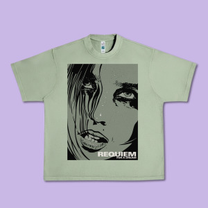 Requiem For A Dream Black Transparent Urban Heavy Tee Designed By Tuandangui