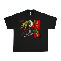 Black Christmas Character Urban Heavy Tee - NancyCooperArtShop