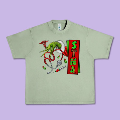 Christmas Character Urban Heavy Tee Designed By Nancycooperartshop