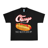 Black chicago hot dog summer style 4th of july no ketchu Urban Heavy Tee - tuanDangUi