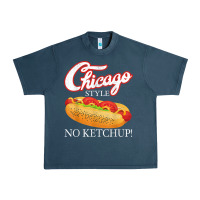 Midnight Navy chicago hot dog summer style 4th of july no ketchu Urban Heavy Tee - tuanDangUi