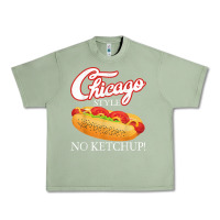 Oil Green chicago hot dog summer style 4th of july no ketchu Urban Heavy Tee - tuanDangUi