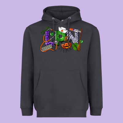 Halloween Lpn Licensed Practical Nurse Heavyweight Hoodie Designed By Lillyallendesigns