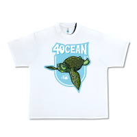White 4ocean 7 Urban Heavy Tee - tuanDangUi