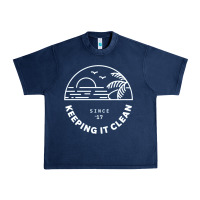 Navy 4ocean 9 Urban Heavy Tee - tuanDangUi