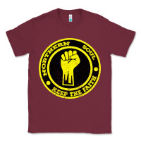 Burgundy Northern Soul Keep the Faith Classic Tee - Bettercallsaul