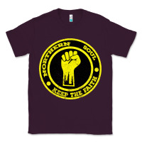Plum Northern Soul Keep the Faith Classic Tee - Bettercallsaul