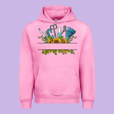 Customize Nail Tools With Sunflower Urban Hoodie Designed By Barkaloodesign