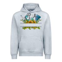 Heather Grey customize nail tools with sunflower Urban Hoodie - BarkalooDesign