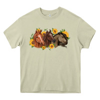Mossy western horses Heavy Core Tee - MaliasSmallBusiness