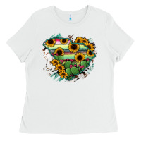 White South Carolina State Map Ladies Tee - RanaPortraitStore
