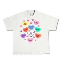 Pistachio womens valentine candy heart valentines day vneck Urban Heavy Tee - tuanDangUi