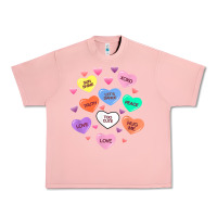 Salmon womens valentine candy heart valentines day vneck Urban Heavy Tee - tuanDangUi