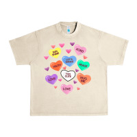 Sandshell womens valentine candy heart valentines day vneck Urban Heavy Tee - tuanDangUi