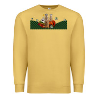 Antique Gold halloween meerkat Premium Sweatshirt - LillyAllenDesigns