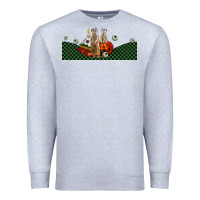 Heather Grey halloween meerkat Premium Sweatshirt - LillyAllenDesigns