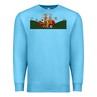 Ocean Blue halloween meerkat Premium Sweatshirt - LillyAllenDesigns