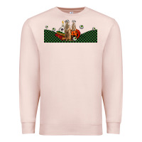 Pale Pink halloween meerkat Premium Sweatshirt - LillyAllenDesigns
