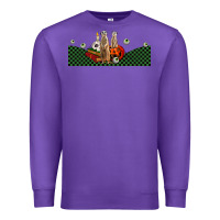 Purple halloween meerkat Premium Sweatshirt - LillyAllenDesigns