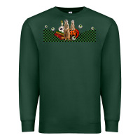 Sports Green halloween meerkat Premium Sweatshirt - LillyAllenDesigns