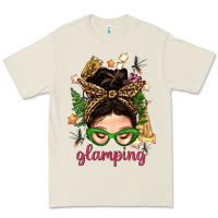 Bone Glamping Messy Bun With Glamping Camp Tent Bbs Premium Tee - BundleAndBundleShop