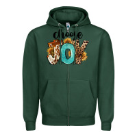 Sports Green Choose Joy Zipper Hoodie - FaDigitalArtStudio