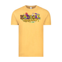 Vintage Mustard MA Medical Assistant Mardi Gras Vintage Tee - NancyCooperArtShop