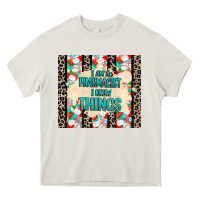 Cream i am a pharmacist i know things Heavy Core Tee - MaliasSmallBusiness