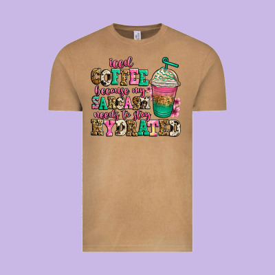Iced Coffee Because My Sarcasm Needs To Stay Hydra Vintage Tee Designed By Jasminsmagicworld