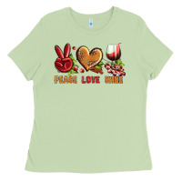 Matcha Peace Love Wine Ladies Tee - BundleAndBundleShop